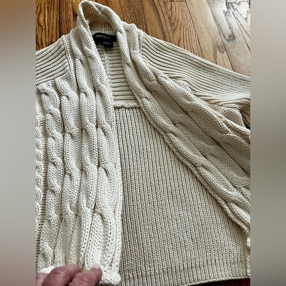 Karen Kane Aztec Beige Open Front Cardigan Women Large 100 percent cotton - Picture 3 of 9